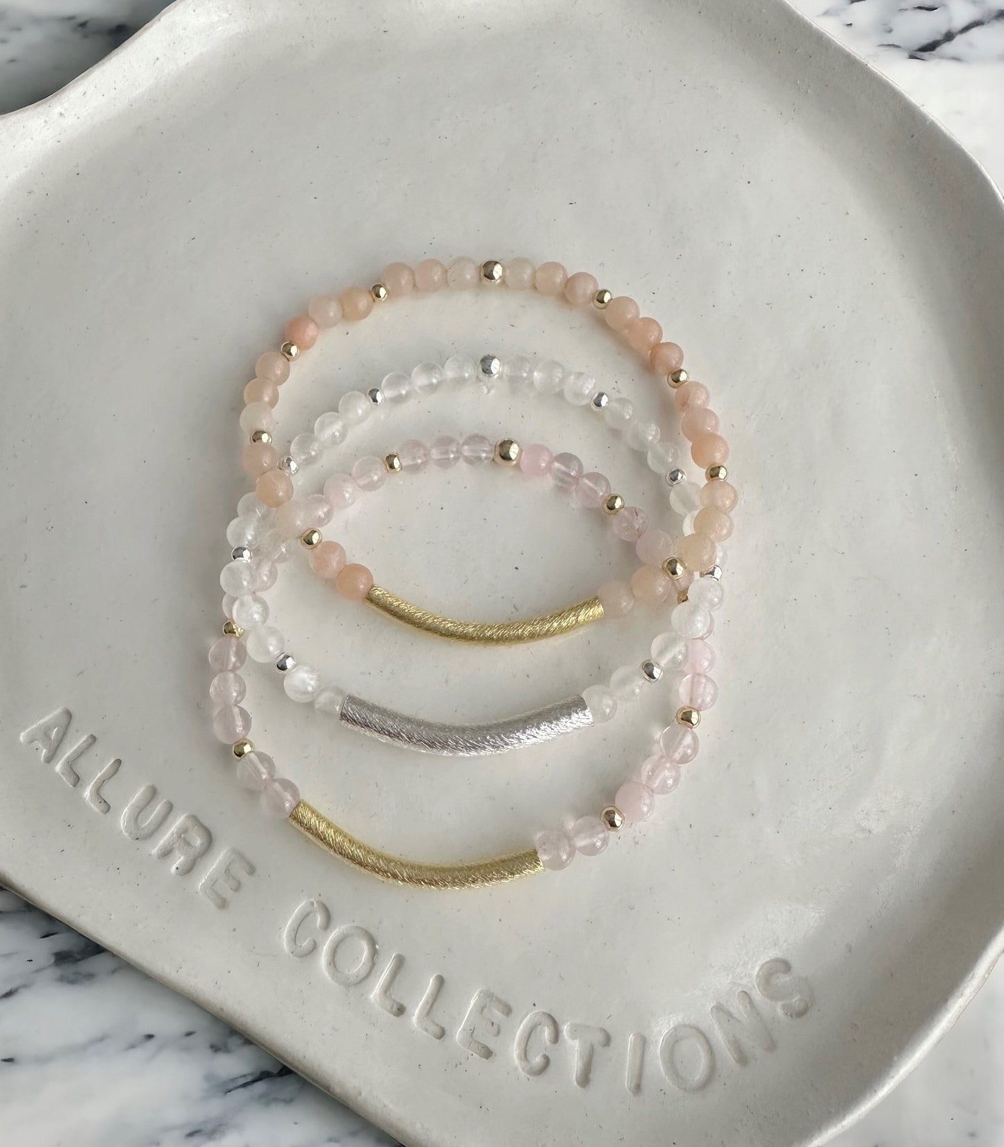 Gemstone Bar Bracelet