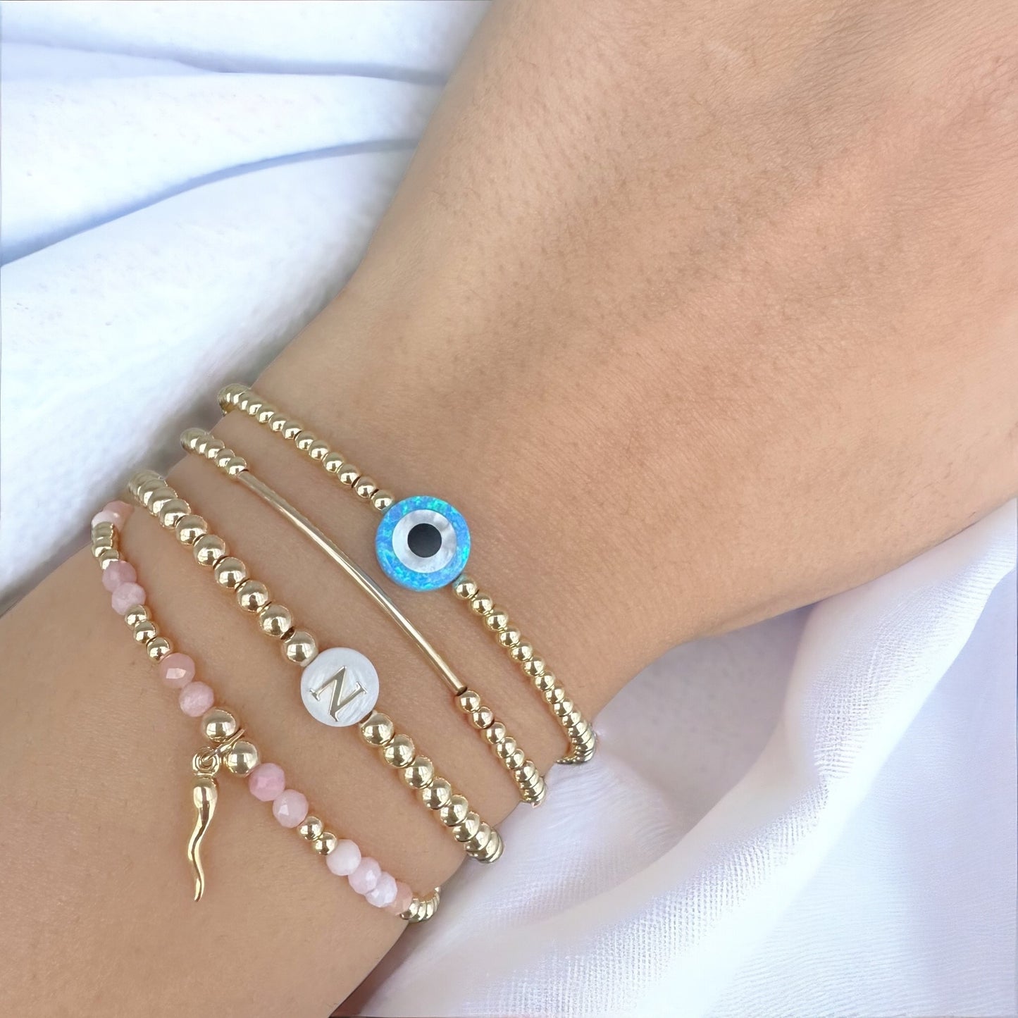Opal Evil Eye Bracelet