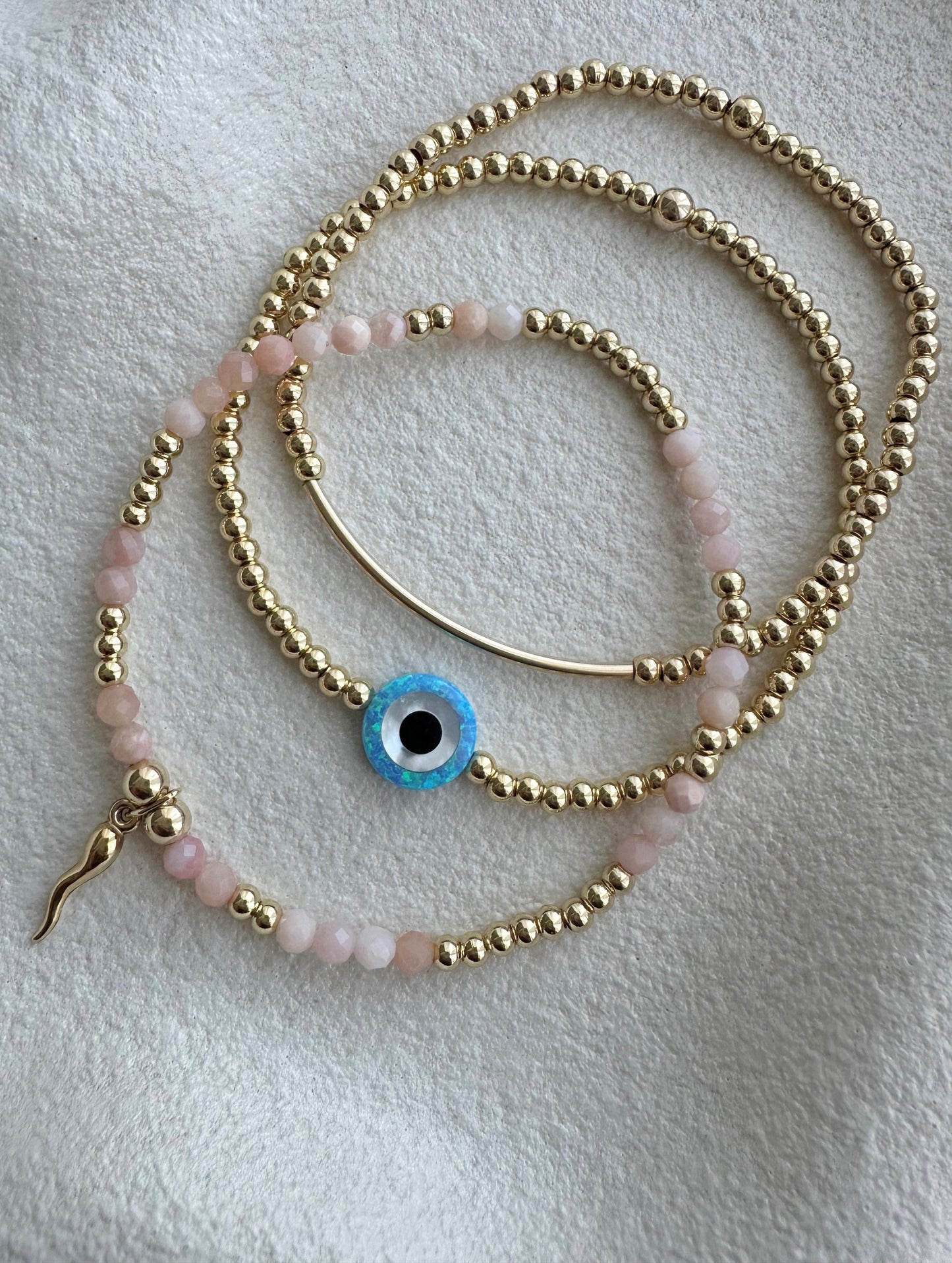 Opal Evil Eye Bracelet