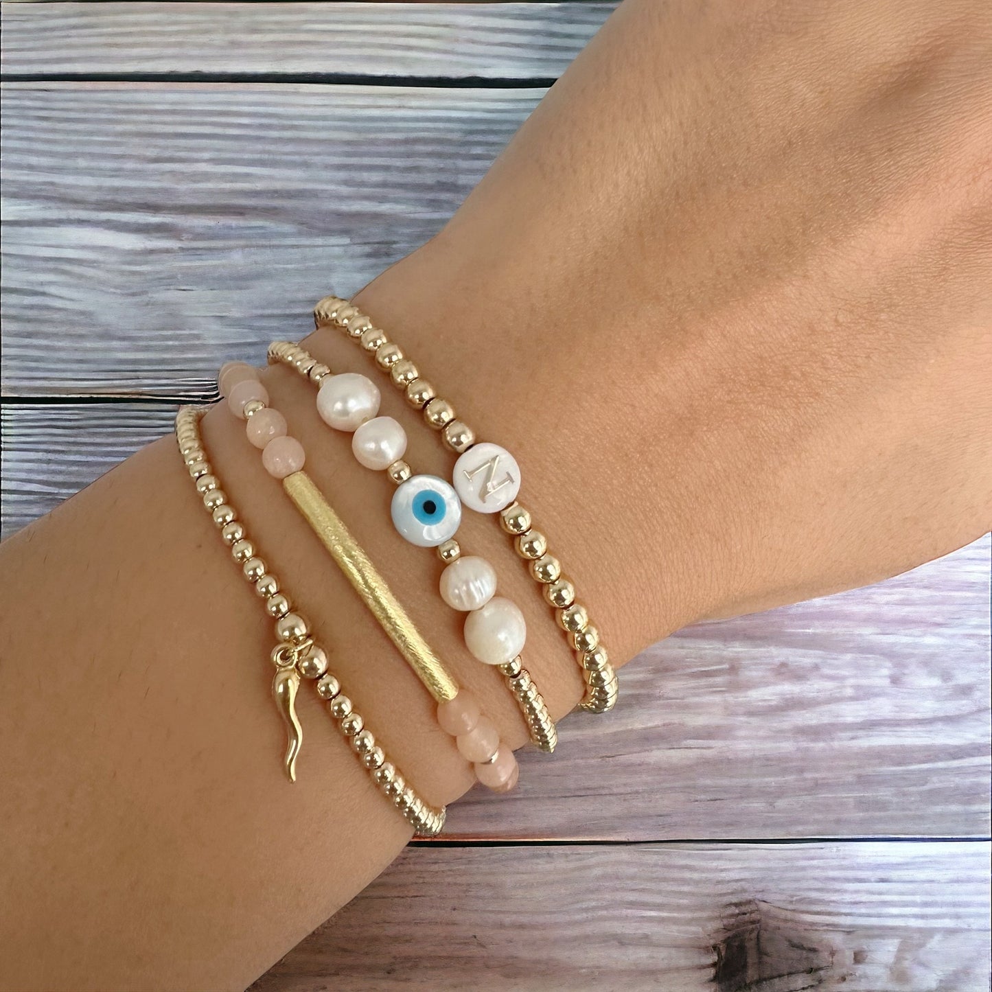 Gemstone Bar Bracelet