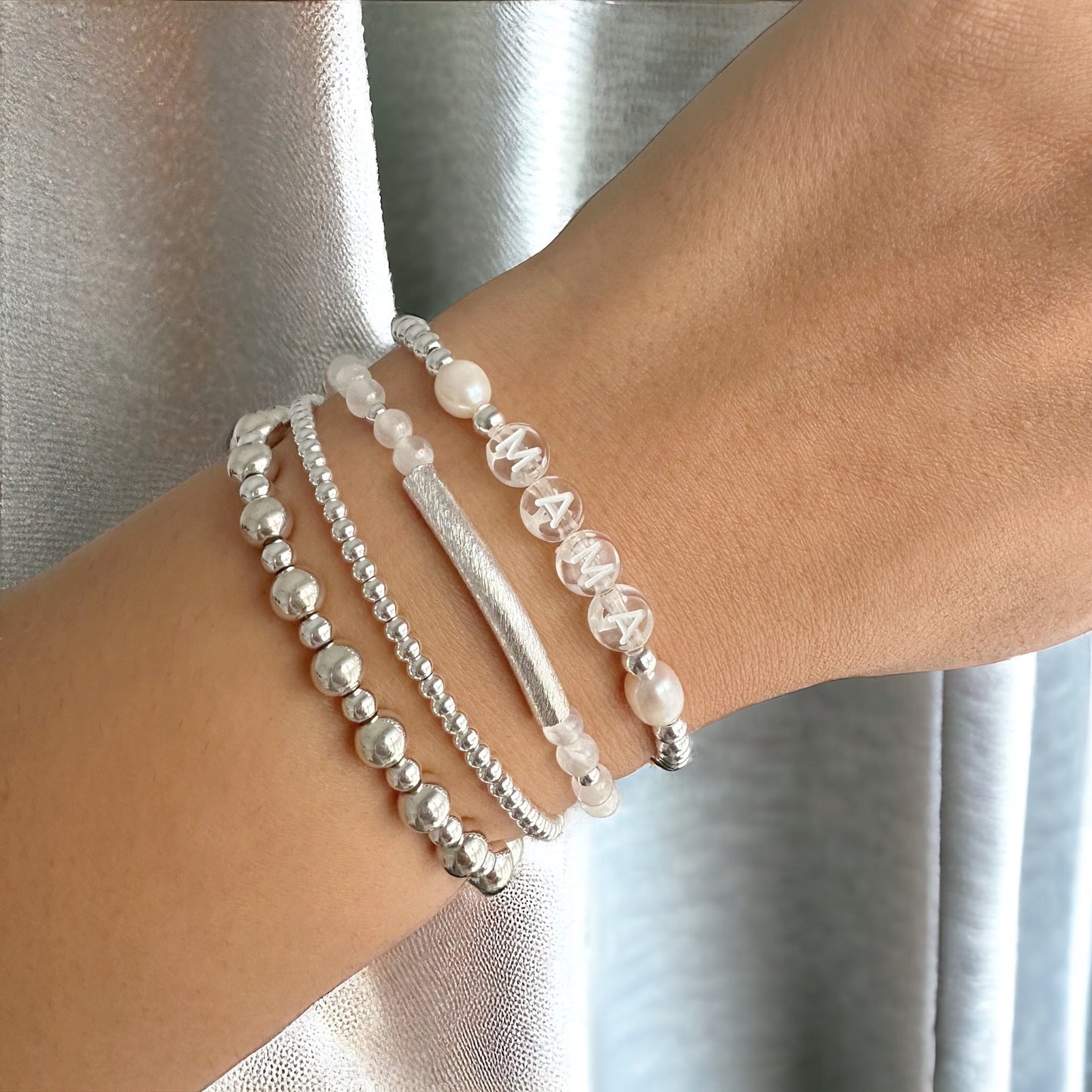 Gemstone Bar Bracelet