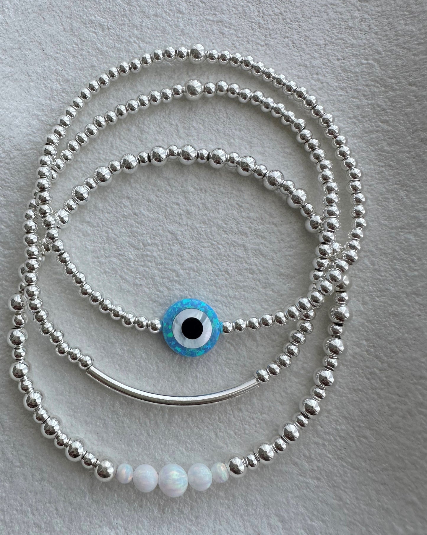 Opal Evil Eye Bracelet