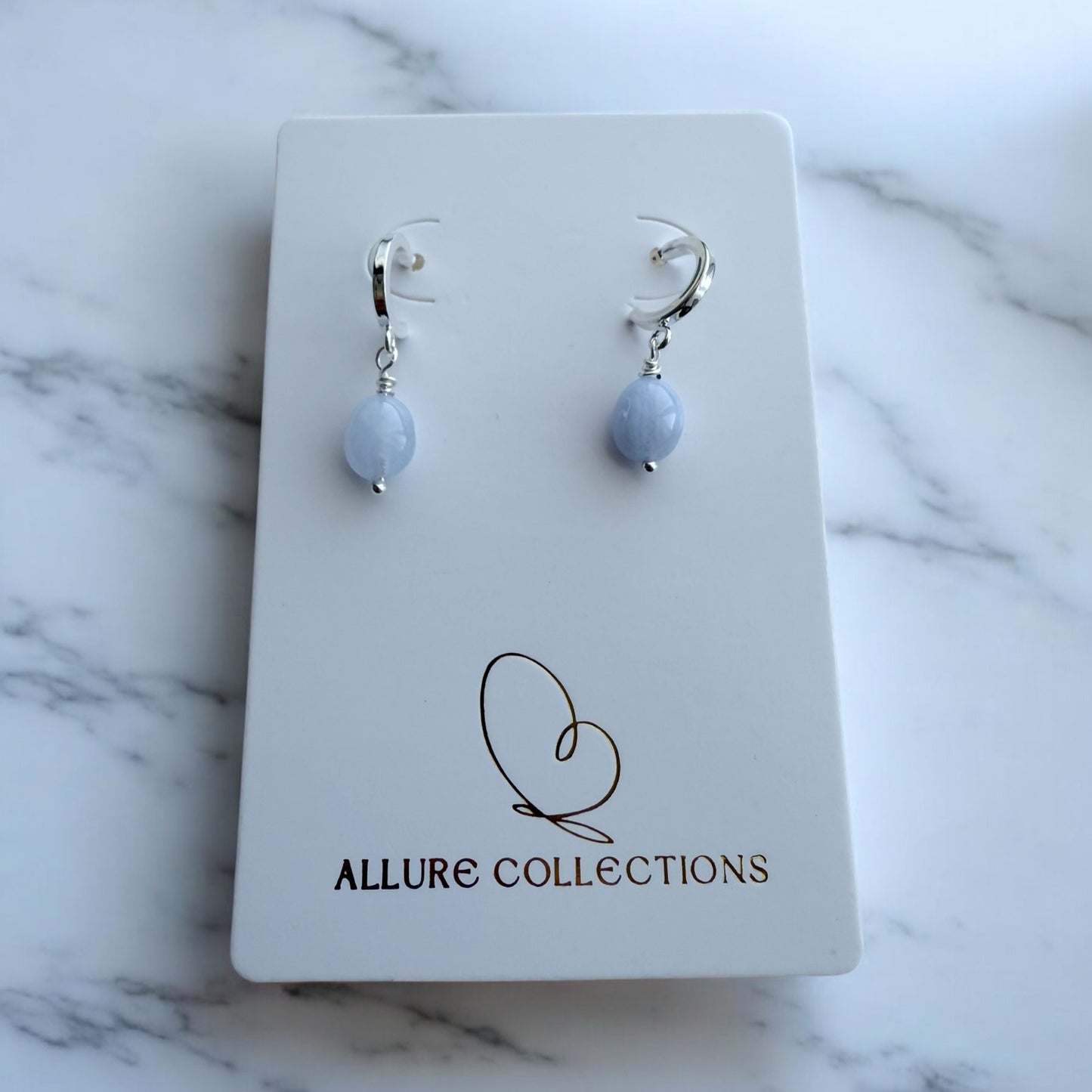 Gemstone Drop Huggies