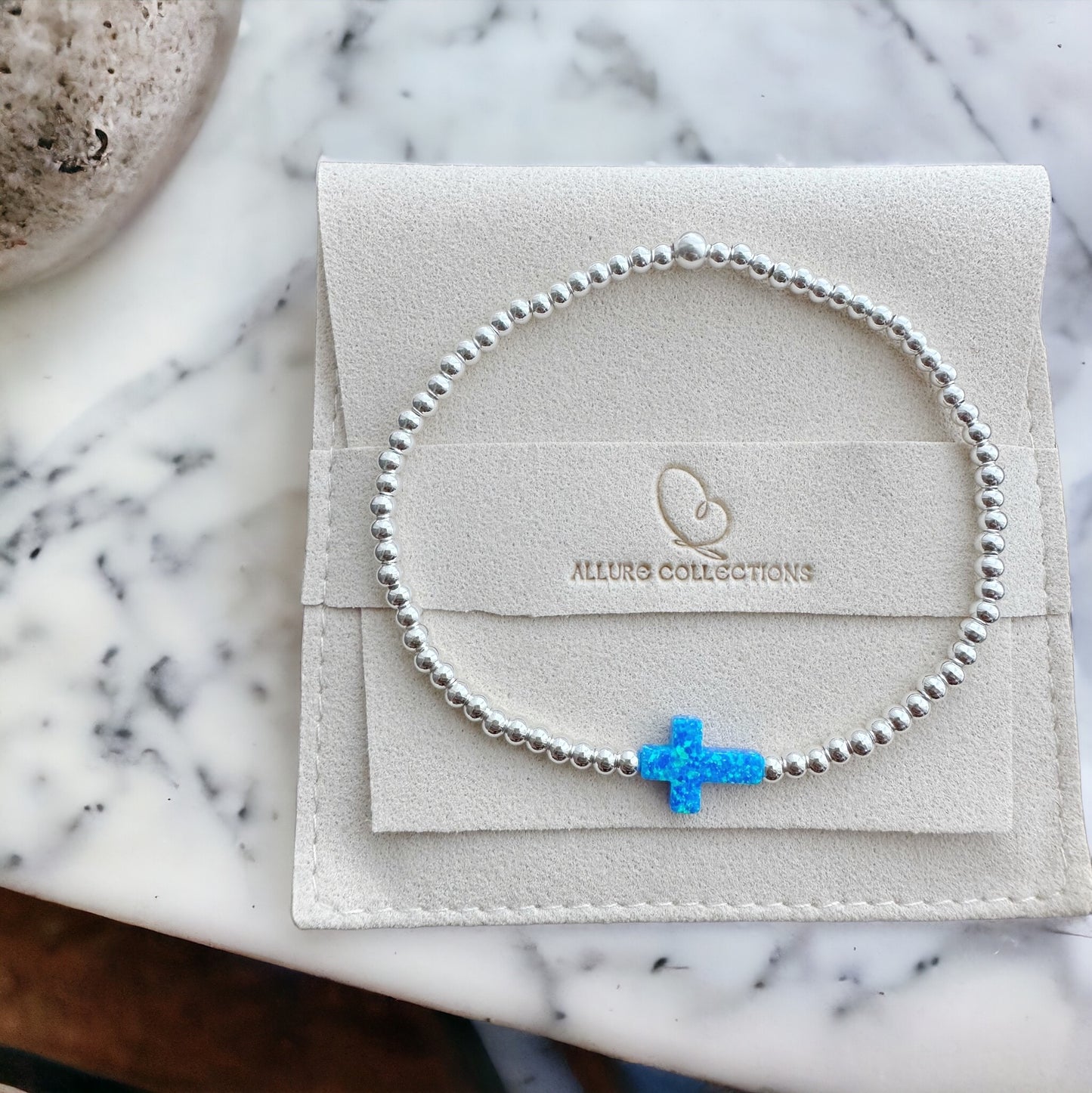 Opal Cross Bracelet