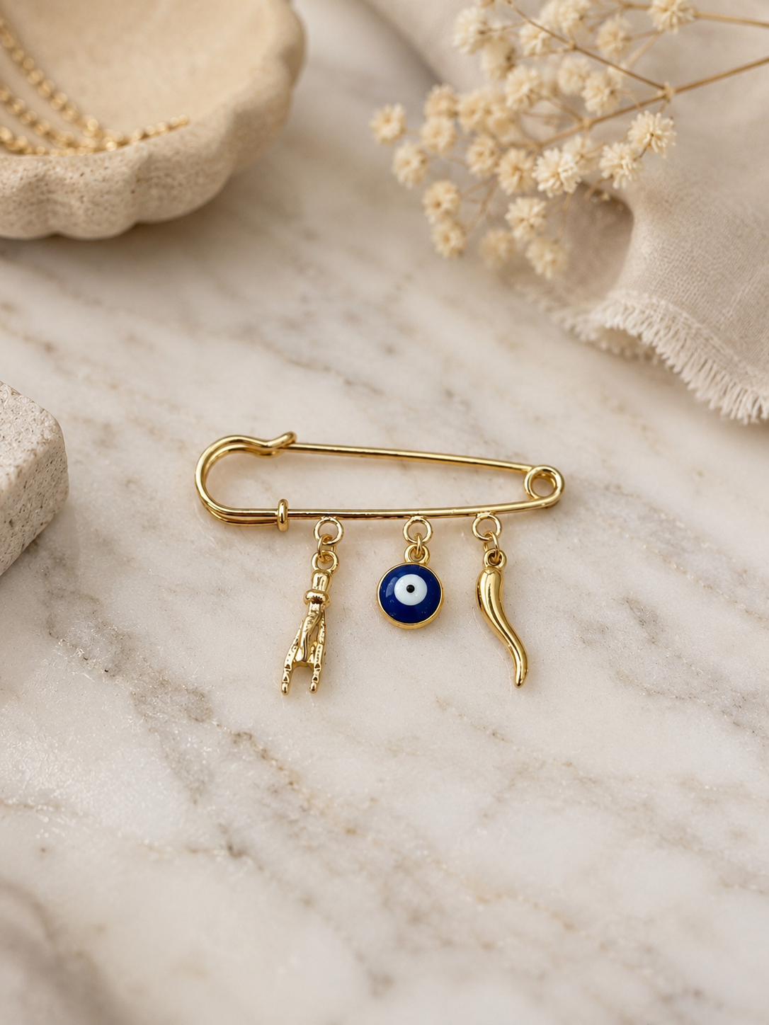 Dark Blue Evil Eye Charm