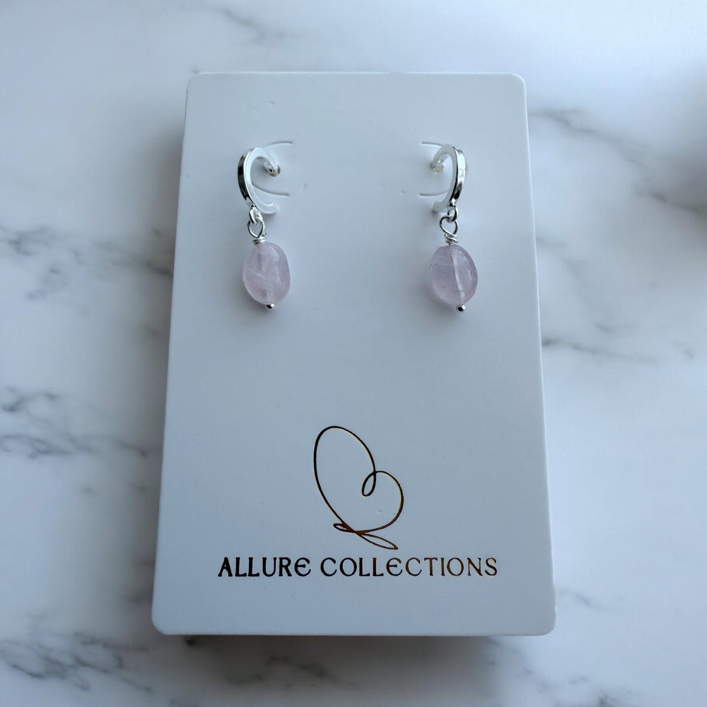 Gemstone Drop Huggies