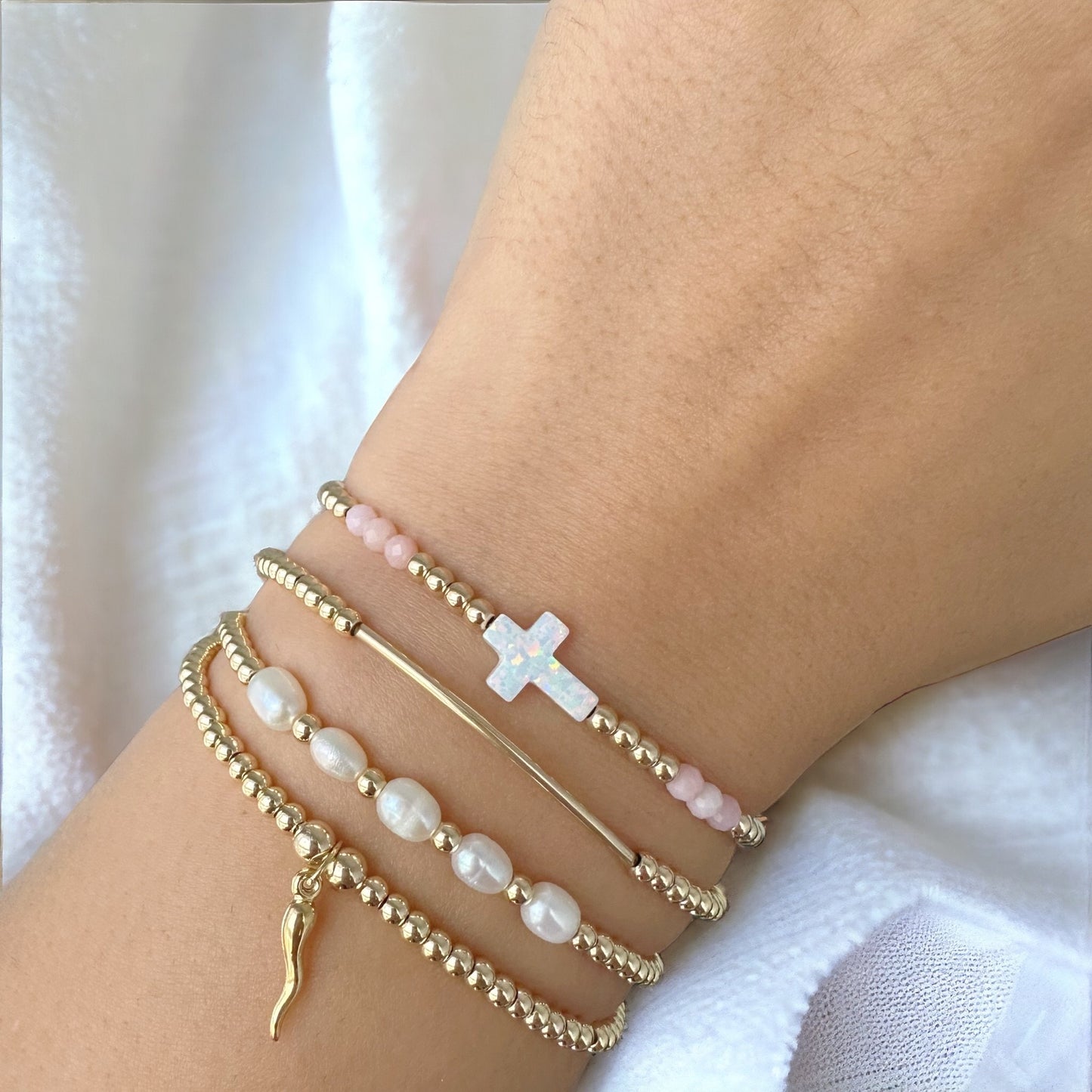 Like a Prayer Cross Bracelet